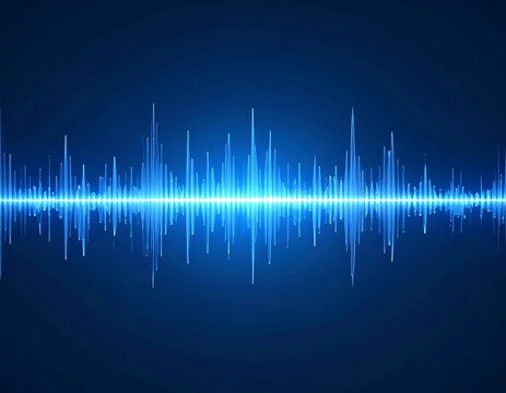 Abstract sound wave graphic