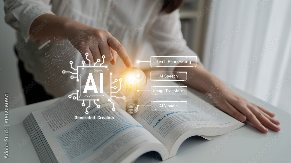 Poster ai assistant with llm, big data, machine learning, and generative ai powers prompt engineering and s