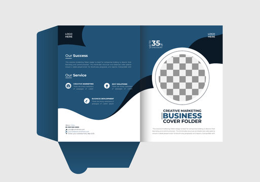 Presentation folder template design, Folder design, cover for catalog, brochures, Annual report background for business design, red Gradient color template