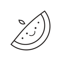 vector illustration of an orange fruit