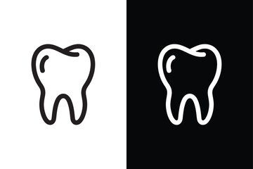 Teeth human part icon isolated vector icon illustration on white background.