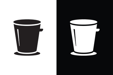 Bin  isolated vector icon illustration on white background.
