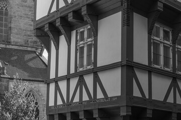 Die Altstadt von Hildesheim in N iedersachsen