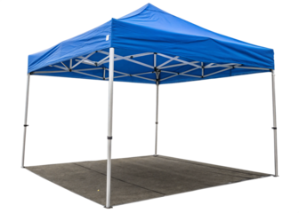 blue pop-up canopy, cutout, PNG transparent background
