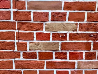vintage red bricks wall background