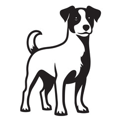 "Silhouette of a Standing Dog – Vector Illustration"

"Black Dog Silhouette Isolated on White Background"

"Minimalist Dog Silhouette – Pet Animal Vector Design"

"Side View of a Dog in Silhouette Sty