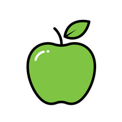 Fresh Apple Green Leaf Educational Food