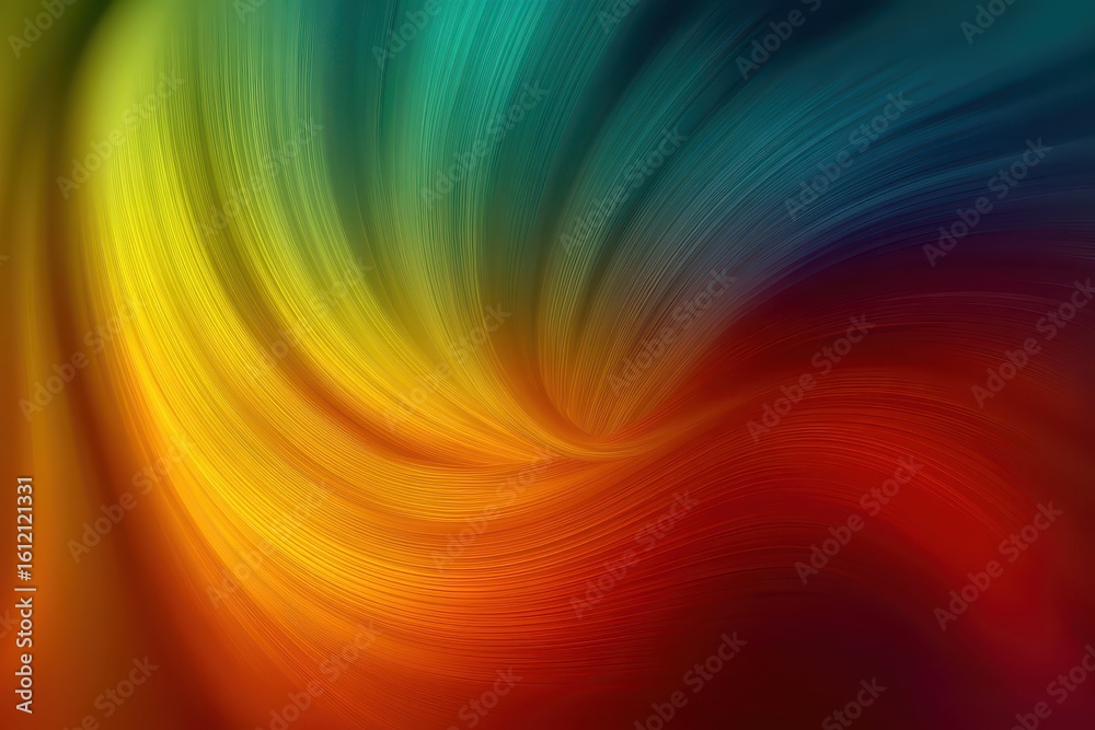 Poster vibrant swirling abstract gradient background featuring a blend of colors in a dynamic pattern, crea