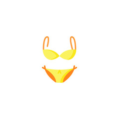 Bikiny icon flat vector design.