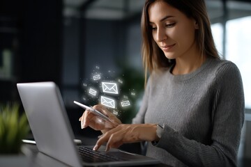 Enhancing email automation strategies in a modern workspace with a focus on email marketing efficiency and digital communication