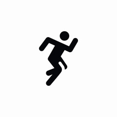 fast running icon sign vector