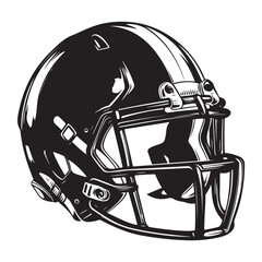 Fototapeta premium American football helmet illustration