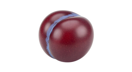 Obraz premium Ripe Plum Fruit isolated on a transparent background