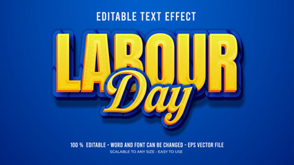 labour day editable text effect