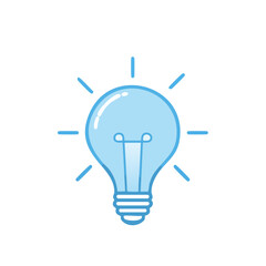 Light bulb illustration on black for ideas innovation and creativity concept