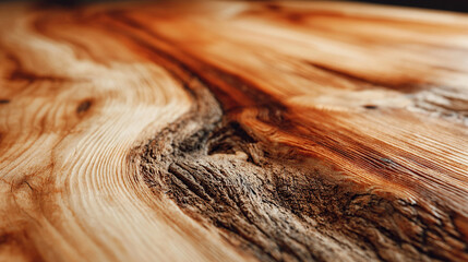 Close-up of cedar wood panel with knotty grain