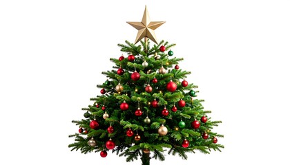 Christmas tree adorned with ornaments