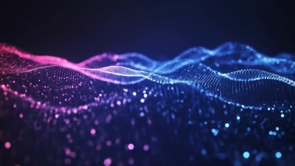 Abstract digital particle waves - Powered by Adobe