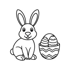 easter bunny with egg