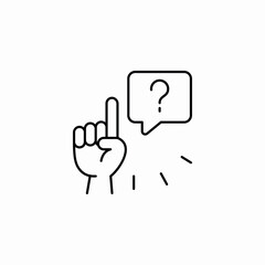 questions arise icon sign vector