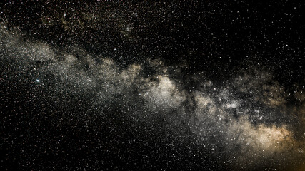 Milky Way arc above southern Germany with bright galactic core