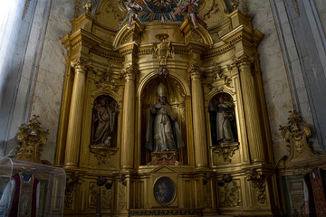 Naklejka premium Golden Altar in Segovia Cathedral, Spain