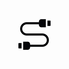 Fototapeta premium wire adaptor icon sign vector