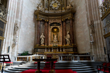 Fototapeta premium Altar of the Cathedral in Segovia, Spain