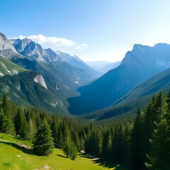 Obraz premium mountain landscape in the alps