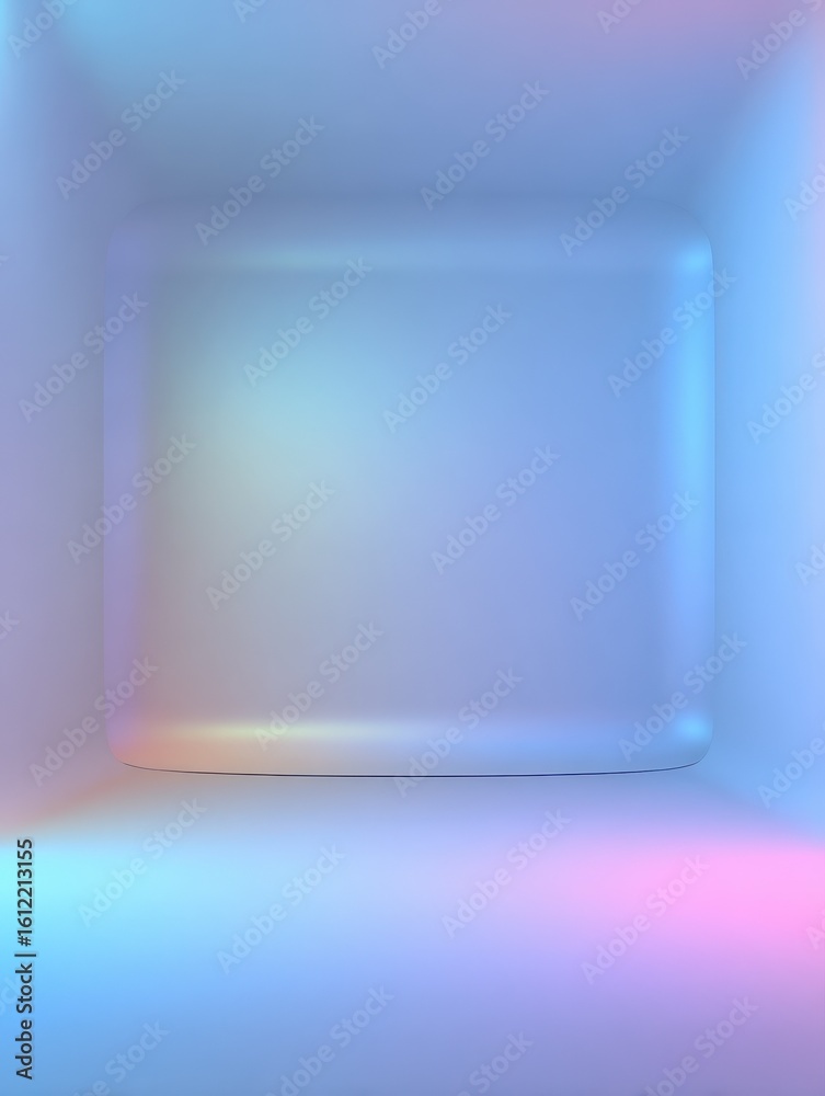 Poster minimalistic 3e empty backdrop display with soft colours
