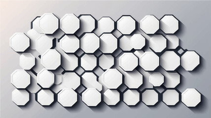 Hexagon Geometric Abstract Vector Background Design