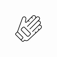 bike gloves icon sign vector