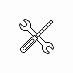engineer repair icon sign vector