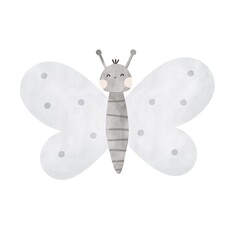 cartoon butterfly. Colorful illustration, flat style. design for cards, print, posters, logo, cover