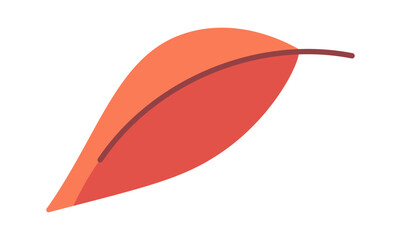 October flying leaf design element