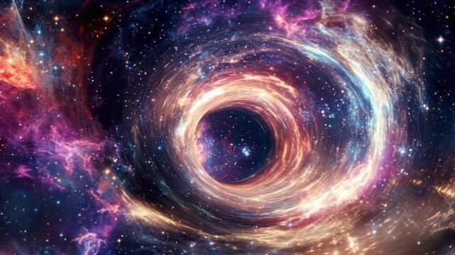Dive into the wonders of the universe. This visually striking video showcases intricate cosmic phenomena. An ideal backdrop for calm moments and creativity. AI