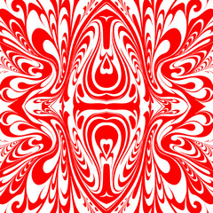 simple seamless abstract red and white pattern, texture