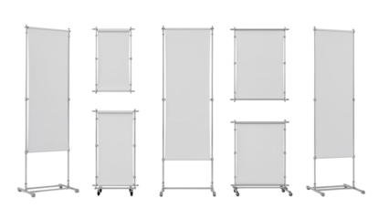 Showcase your brand with these versatile blank display banners perfect for exhibitions, promotions and modern event setups.