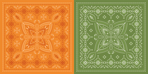 Paisley bandanas. Indian Floral prints.