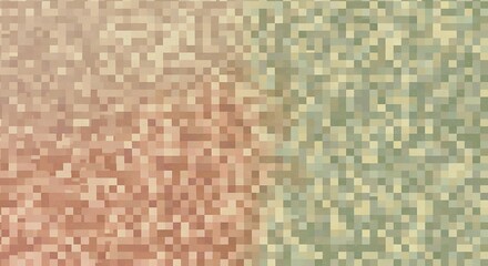 Fototapeta premium Abstract Pixelated Gradient Background with a Soft Blend of Earthy Tones and Subtle Geometric Textures