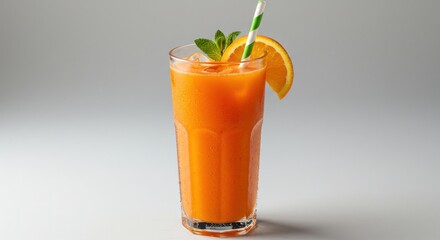 Refreshing orange juice drink