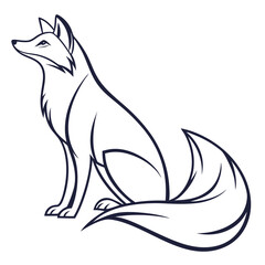 black and white wolf