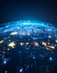 Earth network, global connections