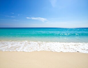 Pristine beach scene