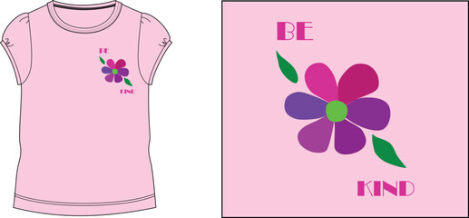 BE KIND t-shirt design vector illustration