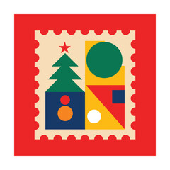 Minimal Holiday Symbol Stamp Set for Postage Art