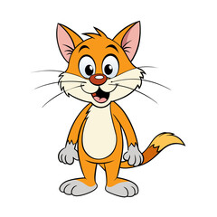 Fototapeta premium Cartoon Kitten Character Pack Cute Cat Vector Collection for Games, Kids Books, Stickers & Branding Use 