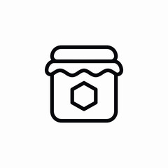 marmelade jar icon sign vector