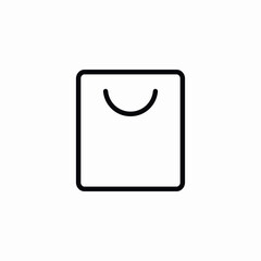 shopping bag icon sign vector