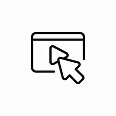 video navigation icon sign vector